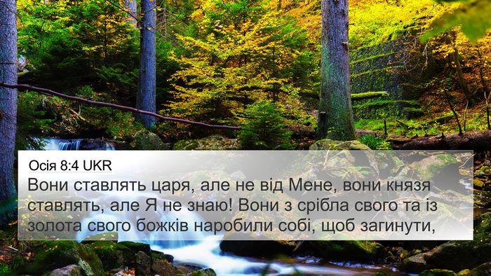 Осія 8:4 UKR Bible Verse Image