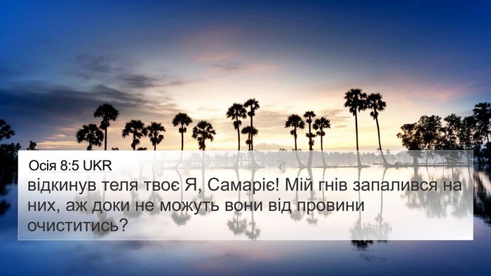 Осія 8:5 UKR Bible Verse Image