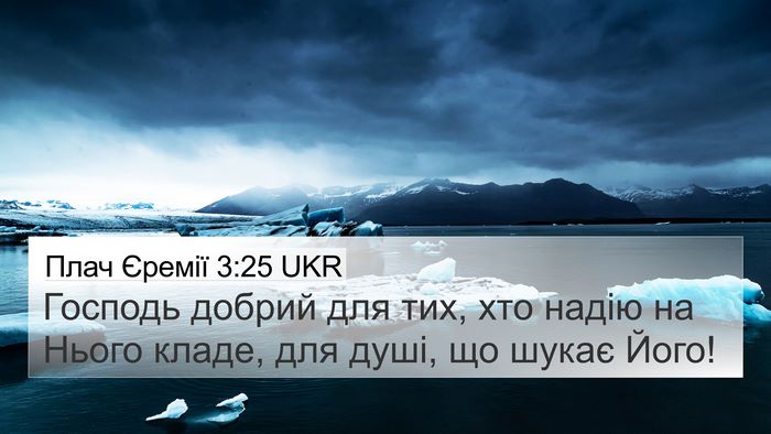 Плач Єремії 3:25 UKR Bible Verse Image