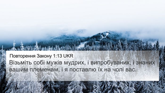 Повторення Закону 1:13 UKR 4K Wallpaper - Візьміть собі мужів - 4K Wallpaper Bible Verse