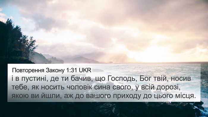 Повторення Закону 1:31 UKR Bible Verse Image