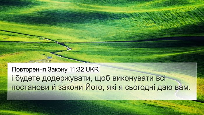 Повторення Закону 11:32 UKR Bible Verse Image