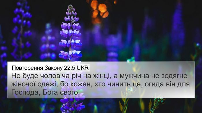 Повторення Закону 22:5 UKR Bible Verse Image