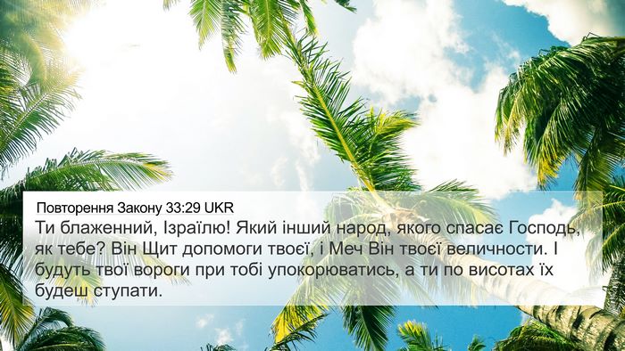 Повторення Закону 33:29 UKR Bible Verse Image