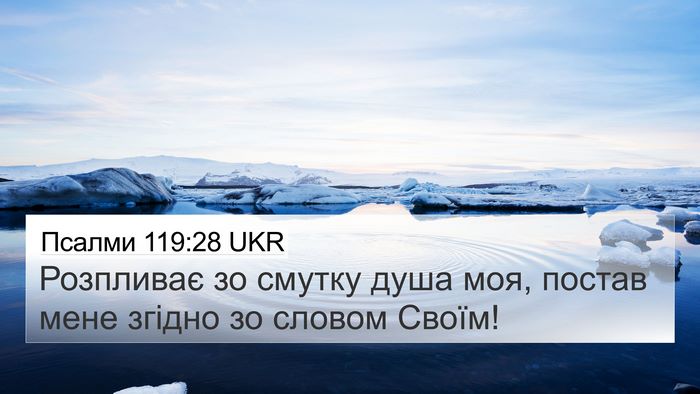 Псалми 119:28 UKR Bible Verse Image