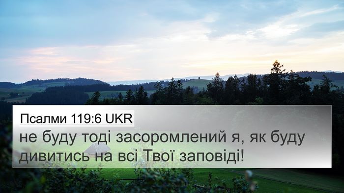 Псалми 119:6 UKR Bible Verse Image