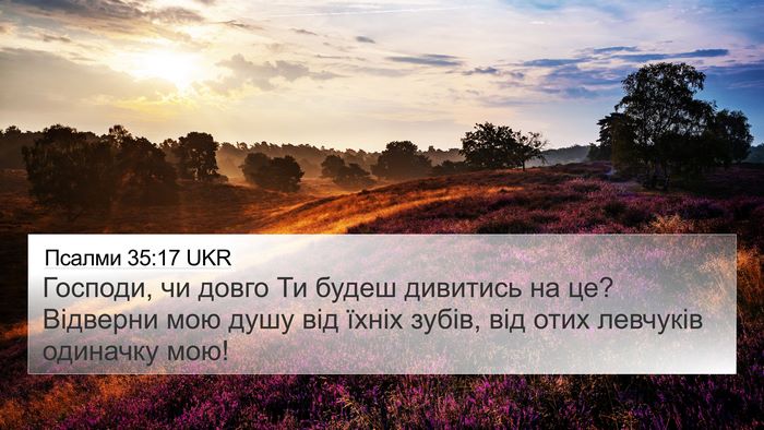 Псалми 35:17 UKR Bible Verse Image