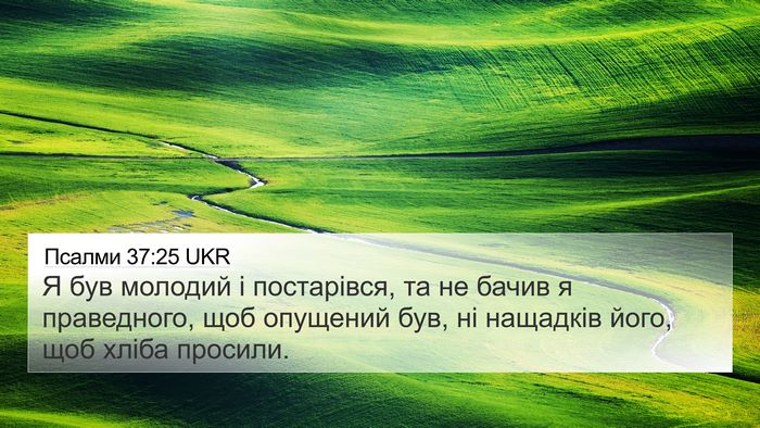 Псалми 37:25 UKR Bible Verse Image