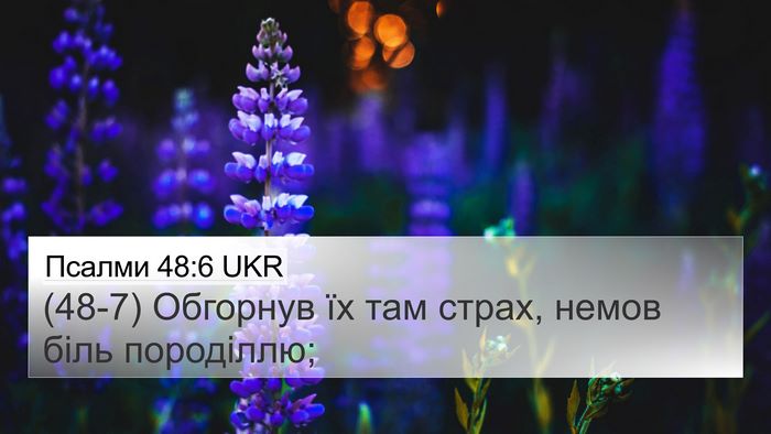 Псалми 48:6 UKR Bible Verse Image