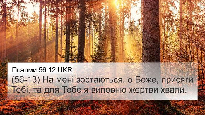 Псалми 56:12 UKR Bible Verse Image
