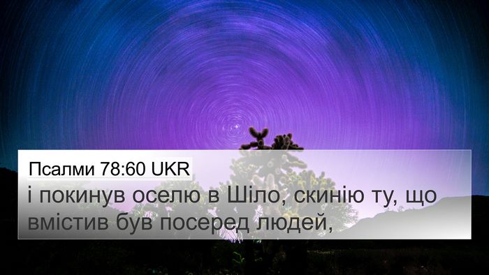 Псалми 78:60 UKR Bible Verse Image