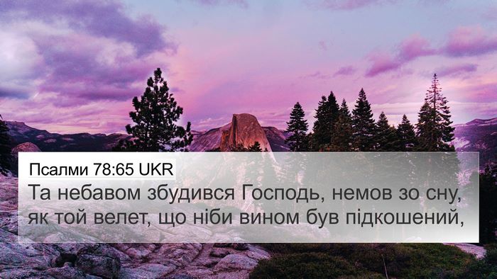 Псалми 78:65 UKR Bible Verse Image