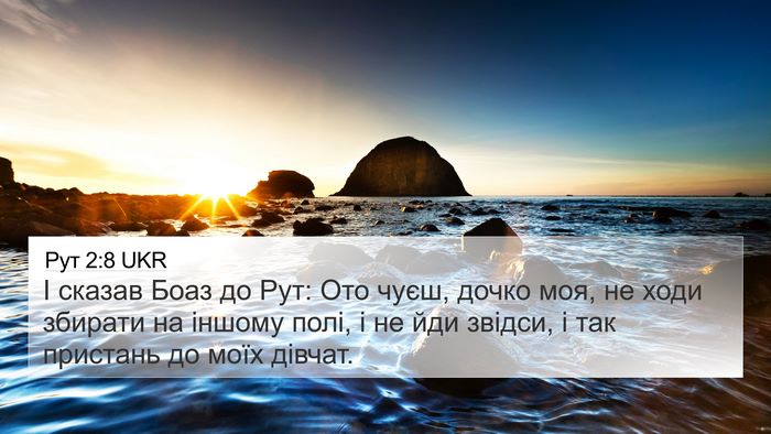 Рут 2:8 UKR Bible Verse Image