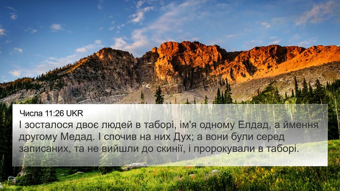 Числа 11:26 UKR Bible Verse Image