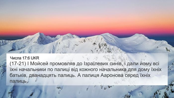 Числа 17:6 UKR Bible Verse Image
