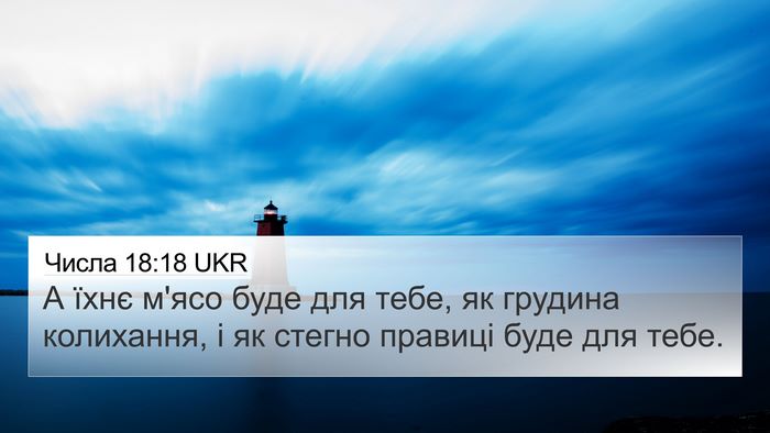 Числа 18:18 UKR Bible Verse Image