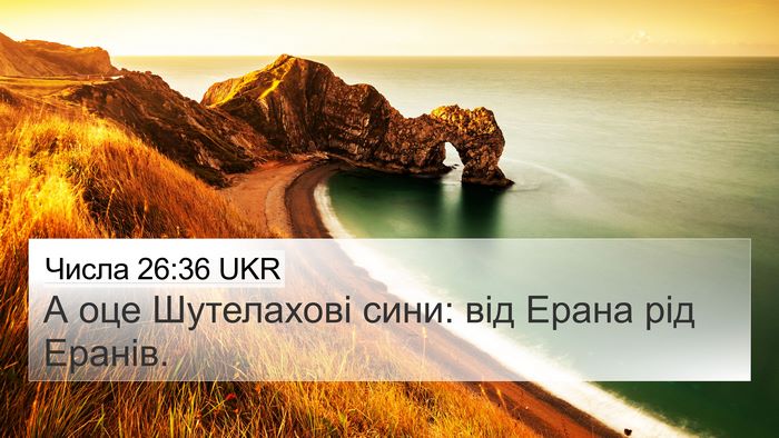 Числа 26:36 UKR 4K Wallpaper - А оце Шутелахові сини: від - 4K Wallpaper Bible Verse