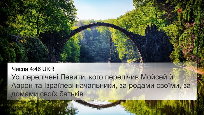 Числа 4:46 UKR 4K Wallpaper - Усі перелічені Левити, - 4K Wallpaper Bible Verse