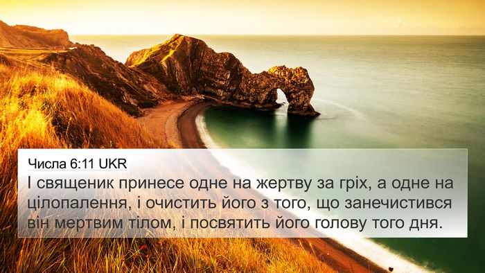 Числа 6:11 UKR 4K Wallpaper - І священик принесе одне на - 4K Wallpaper Bible Verse