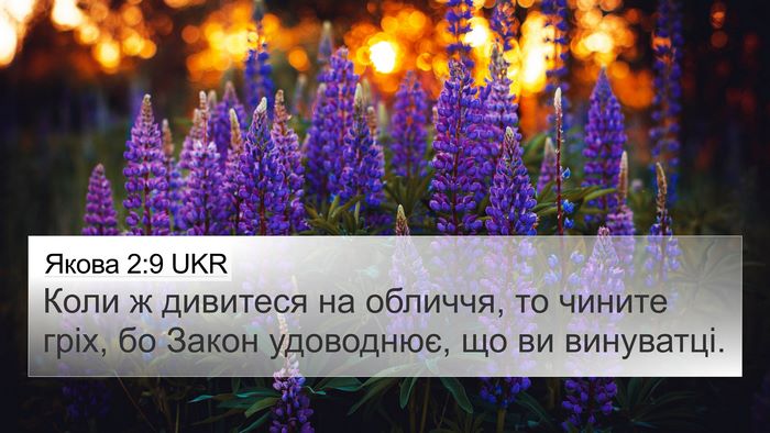 Якова 2:9 UKR Bible Verse Image