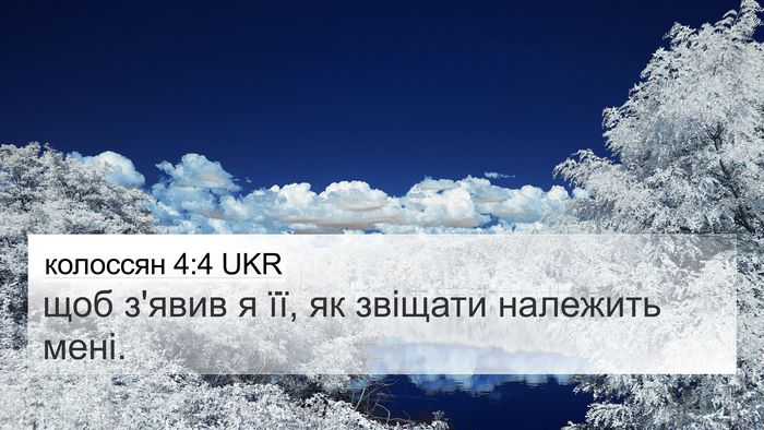 колоссян 4:4 UKR Bible Verse Image