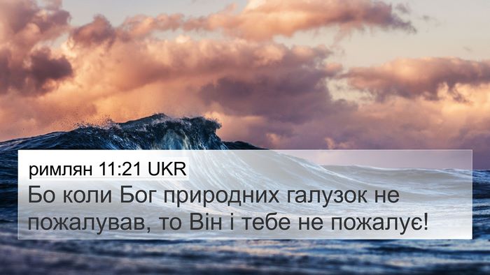 римлян 11:21 UKR 4K Wallpaper - Бо коли Бог природних - 4K Wallpaper Bible Verse