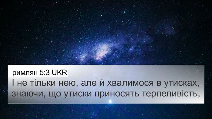 римлян 5:3 UKR Bible Verse Image