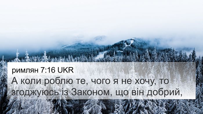 римлян 7:16 UKR Bible Verse Image