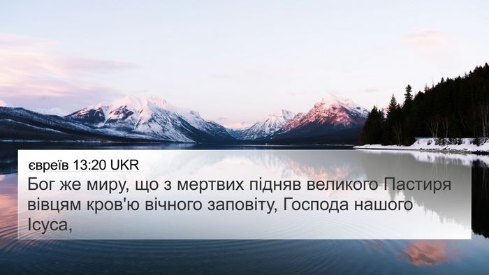 євреїв 13:20 UKR Bible Verse Image