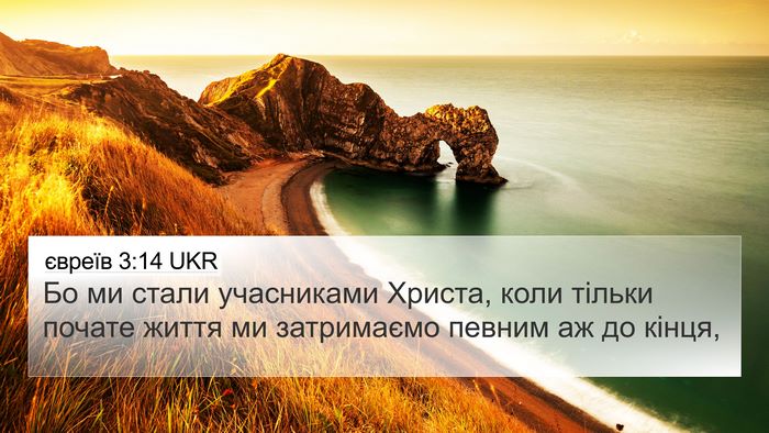 євреїв 3:14 UKR Bible Verse Image