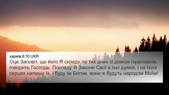 євреїв 8:10 UKR Bible Verse Image