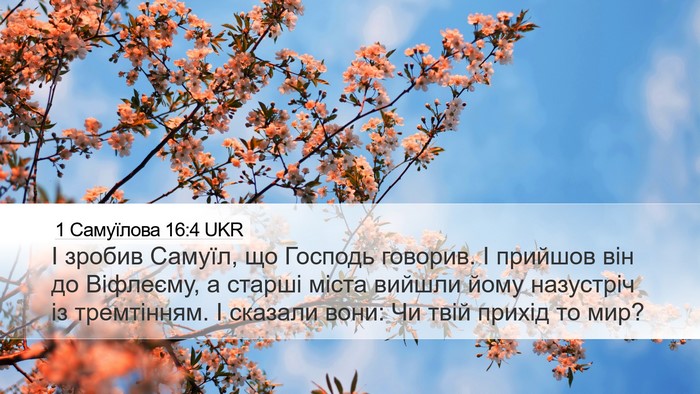 1 Самуїлова 16:4 UKR Bible Verse Image