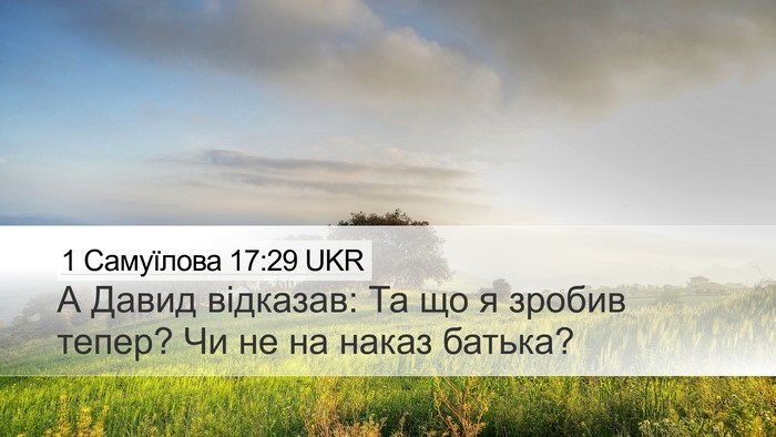 1 Самуїлова 17:29 UKR Bible Verse Image