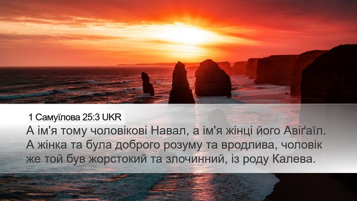 1 Самуїлова 25:3 UKR Bible Verse Image