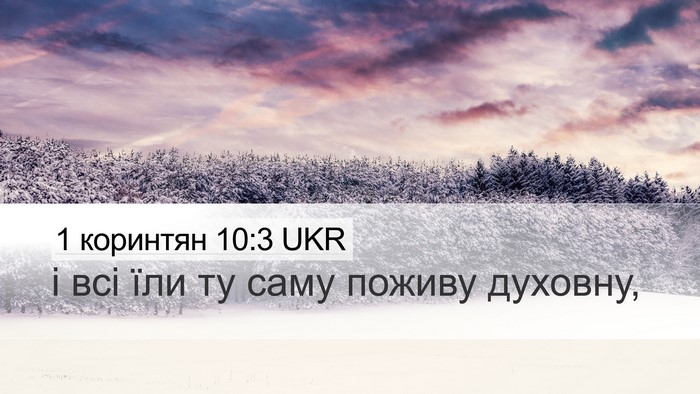 1 коринтян 10:3 UKR Bible Verse Image