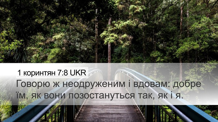 1 коринтян 7:8 UKR Bible Verse Image