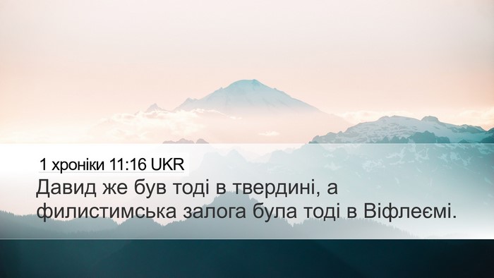 1 хроніки 11:16 UKR Bible Verse Image
