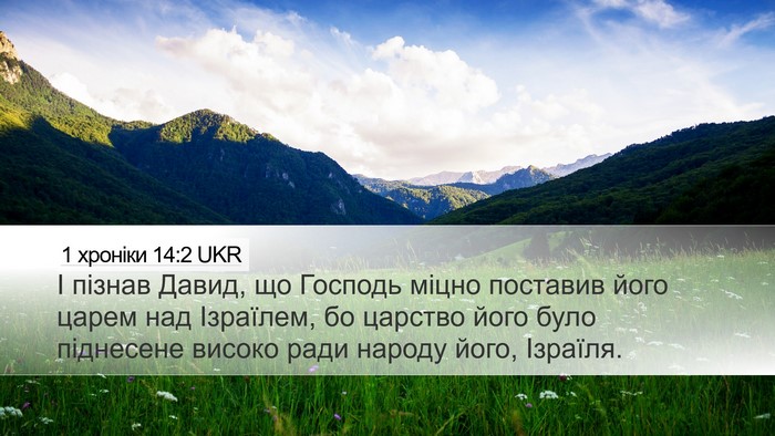 1 хроніки 14:2 UKR Bible Verse Image