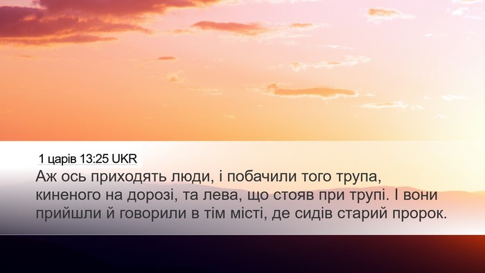 1 царів 13:25 UKR Bible Verse Image