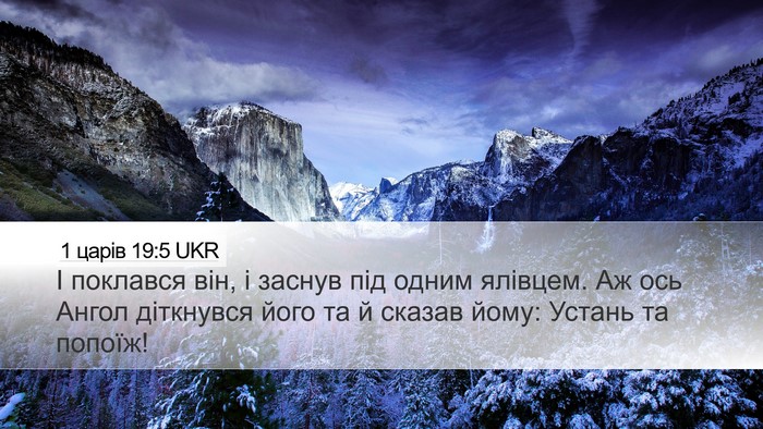 1 царів 19:5 UKR Bible Verse Image