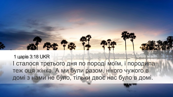 1 царів 3:18 UKR Desktop Wallpaper - І сталося третього дня по - Desktop Bible Verse Wallpaper