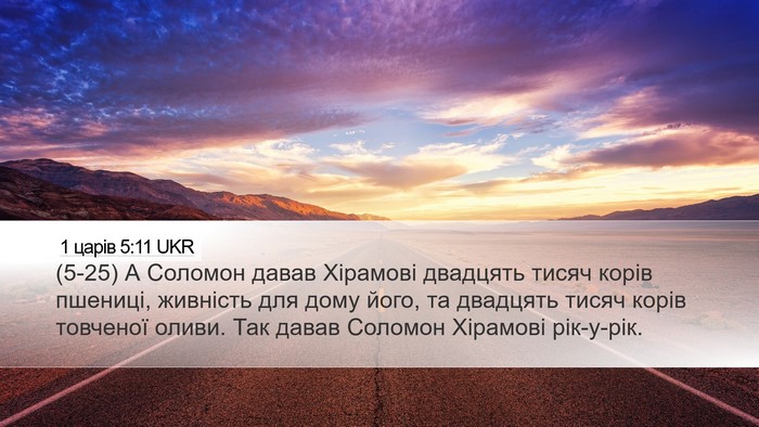 1 царів 5:11 UKR Bible Verse Image