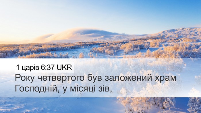 1 царів 6:37 UKR Bible Verse Image