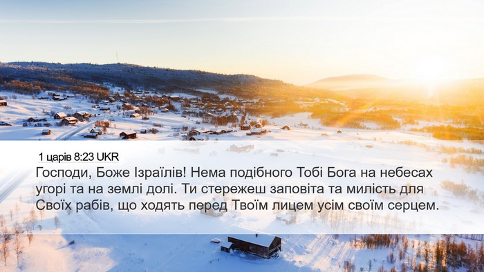 1 царів 8:23 UKR Bible Verse Image
