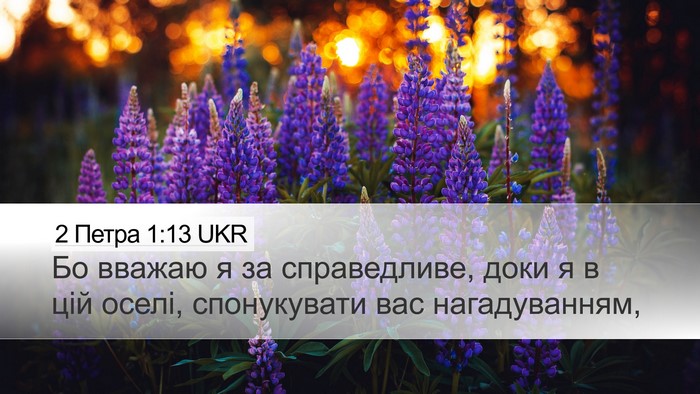 2 Петра 1:13 UKR Desktop Wallpaper - Бо вважаю я за справедливе, - Desktop Bible Verse Wallpaper