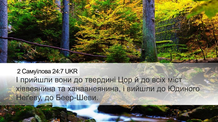 2 Самуїлова 24:7 UKR Bible Verse Image