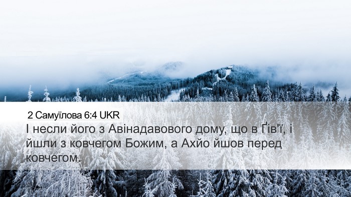 2 Самуїлова 6:4 UKR Desktop Wallpaper - І несли його з - Desktop Bible Verse Wallpaper