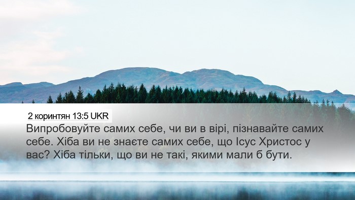 2 коринтян 13:5 UKR Bible Verse Image