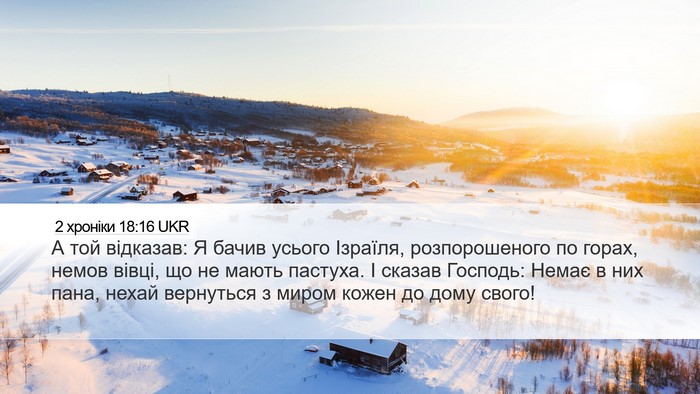 2 хроніки 18:16 UKR Bible Verse Image