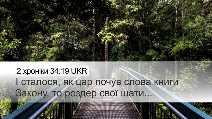 2 хроніки 34:19 UKR Bible Verse Image